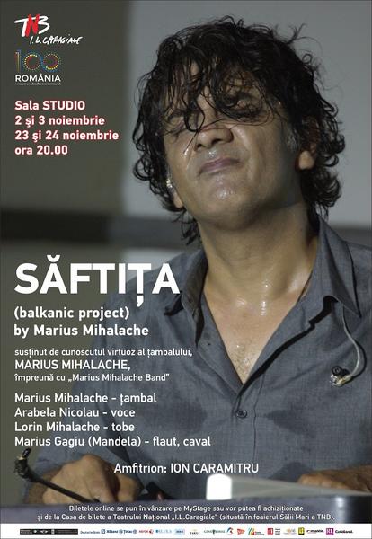SAFTITA, cu Marius Mihalache, Foto: Afis spectacol