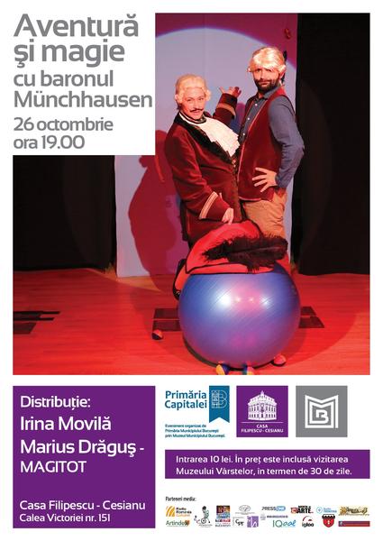 Aventura si magie cu baronul Münchhausen, Foto: Afis spectacol