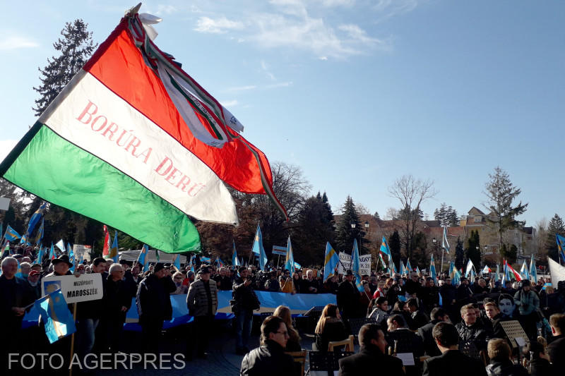 Miting pentru autonomia Tinutului Secuiesc, Foto: Agerpres