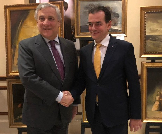 Antonio Tajani si Ludovic Orban, Foto: PNL