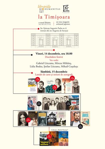 Deschidere librărie Humanitas și magazin artizanal japonez Takumi la Timișoara, Foto: Humanitas