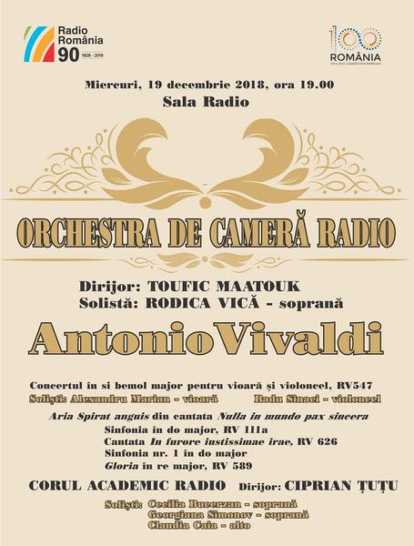 VIVALDI, la Sala Radio, Foto: Afis concert