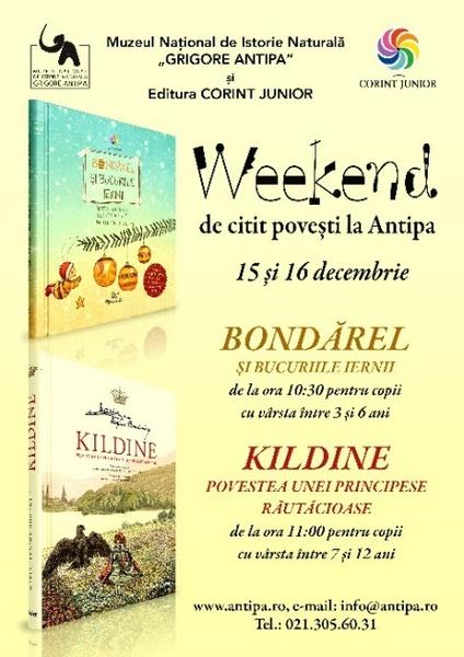 Weekend de citit povești la Antipa, Foto: Afis