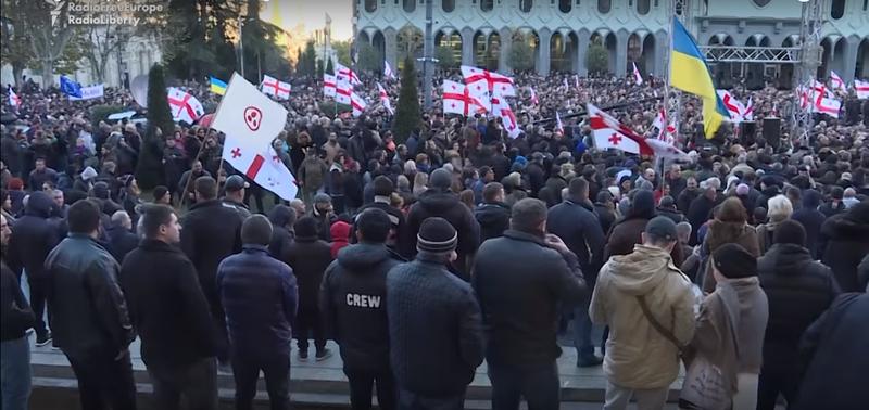 protest Georgia, Foto: YouTube