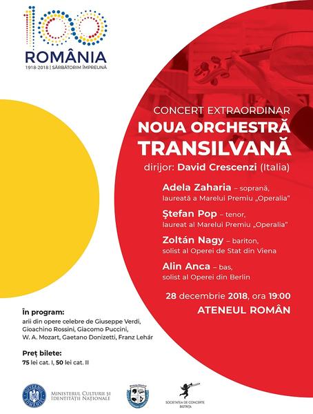 Gala de opera cu Noua Orchestra Transilvana, Foto: Afis concert