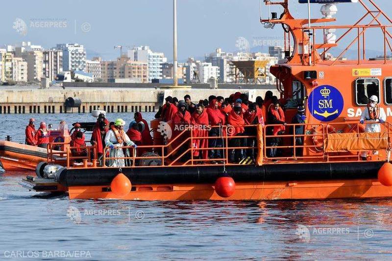 Migranți din Libia, Foto: Agerpres