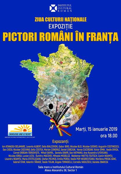Pictori români în Franţa, Foto: Afis expozitie