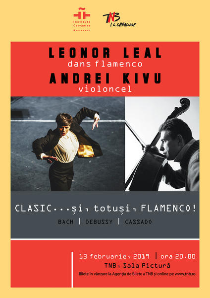 Leonor Leal (dans flamenco) și Andrei Kivu (violoncel), Foto: Hotnews