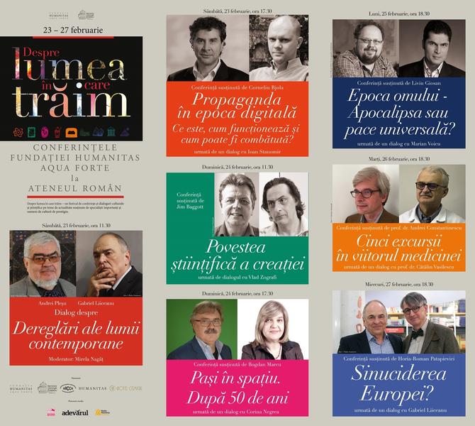 Conferintele Despre lumea in care traim, Foto: Afis