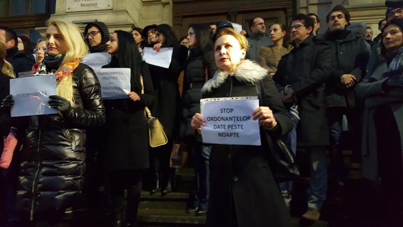 Protestul magistraților din Bucuresti, Foto: Hotnews