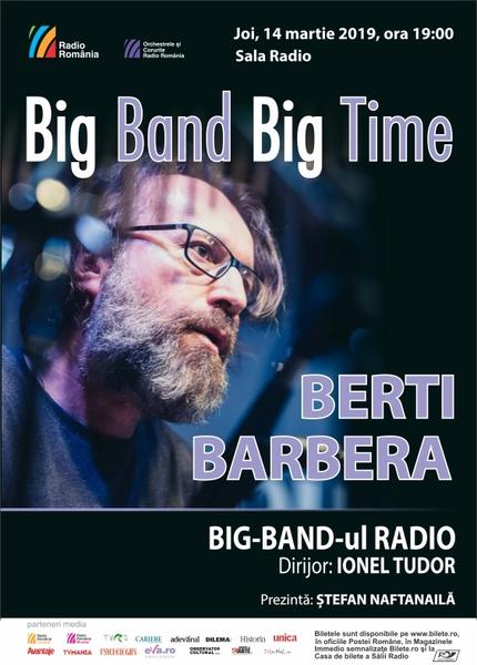 Blues cu Berti Barbera la Sala Radio, Foto: Afis concert