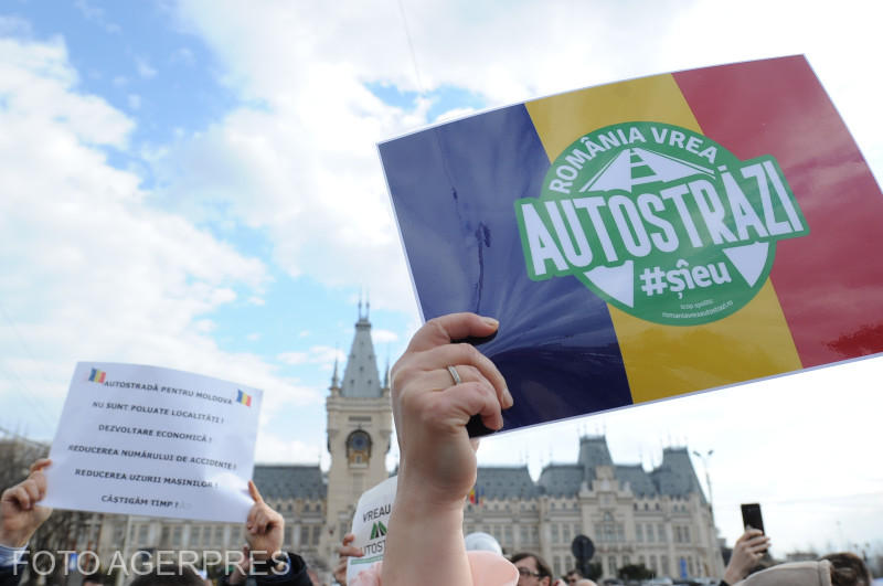 Protestul Romania vrea autostrazi #sieu, Foto: Agerpres