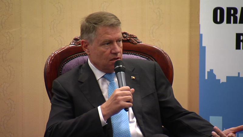 Iohannis la intalnirea cu Asociatia Oraselor, Foto: Captura presidency.ro