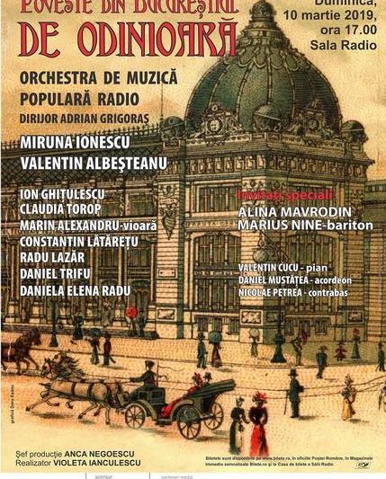 Sala Radio: Bucurestiul de odinioara, Foto: Afis concert