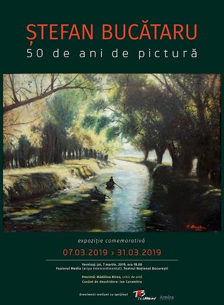 TNB: St Bucataru - 50 de ani de pictură, Foto: Afis expozitie