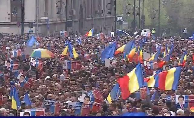 Miting PSD la Craiova, Foto: Captura video