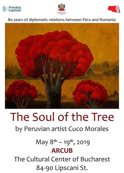 Expozitia "Sufletul copacului" a artistului peruan José Antonio "Cuco" Morales Velit, Foto: ArCuB