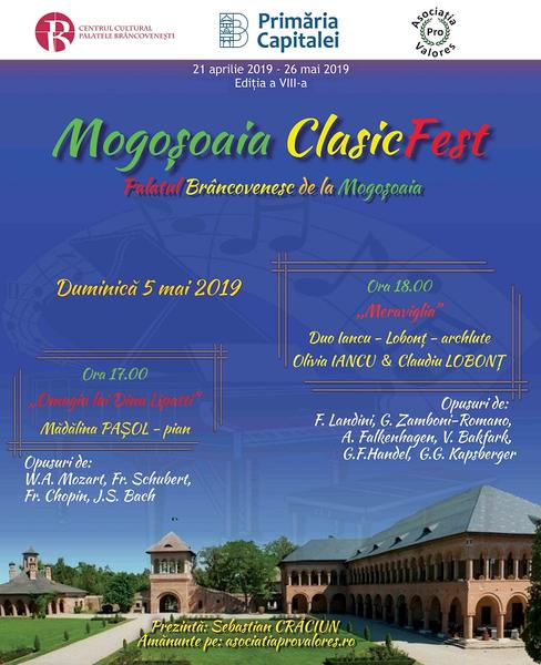 Mogoșoaia ClasicFest - 5 mai 2019, Foto: Afis