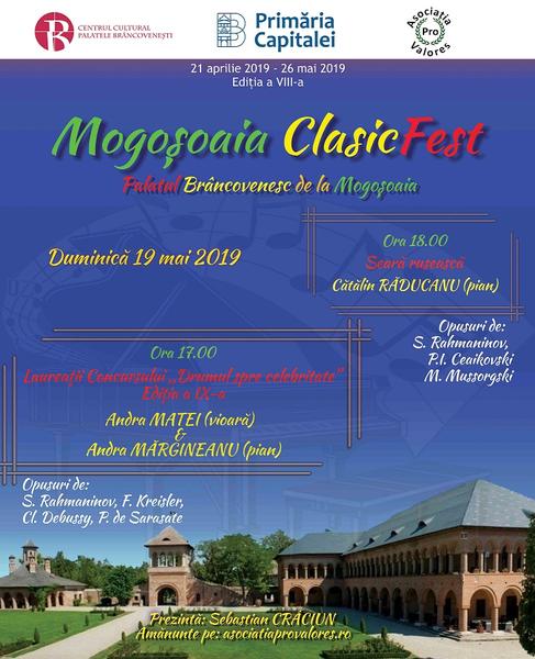 Mogoșoaia ClasicFest - 19 mai 2019, Foto: Afis festival