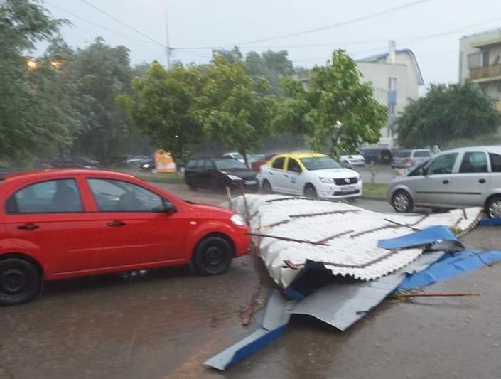 Furtuna in Focsani, Foto: Facebook/ ISU Vrancea