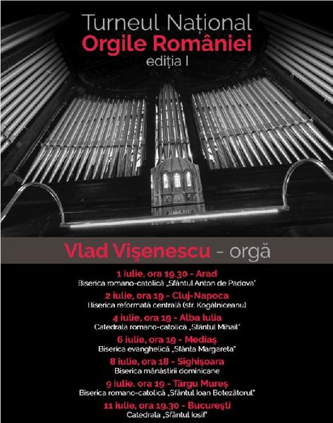 Turneul "Orgile României”, Foto: Afis