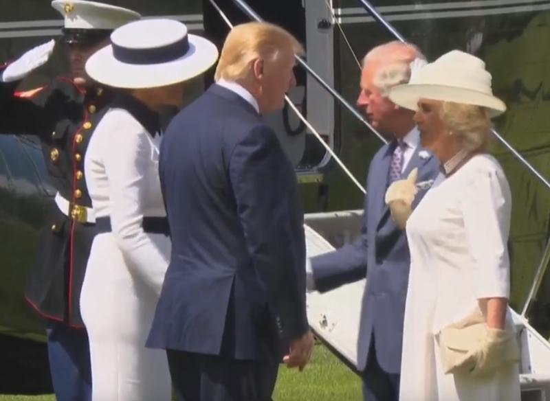 Trump si printul Charles, Foto: Captura video