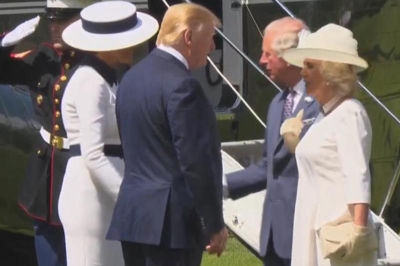 Trump si printul Charles, Foto: Captura video