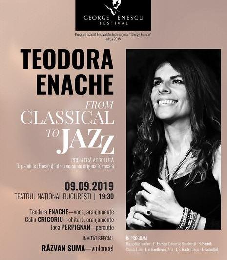 ​From Classical to Jazz cu Teodora Enache, Foto: Afis concert