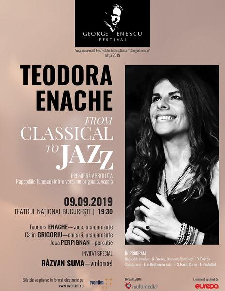 ​From Classical to Jazz cu Teodora Enache, Foto: Afis concert