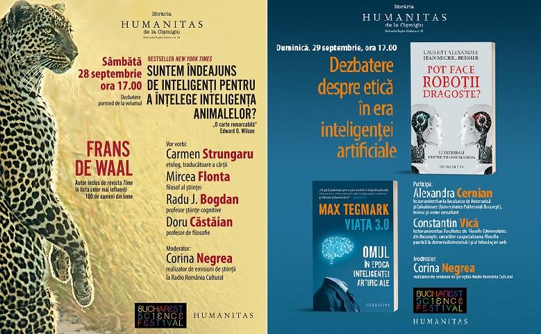 Dezbateri de știință la librăria Humanitas de la Cișmigiu, Foto: Humanitas