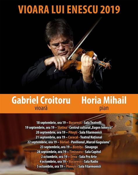 Turneul „Vioara lui Enescu” 2019, Foto: Afis