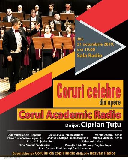 Coruri celebre din opere, Foto: Afis spectacol