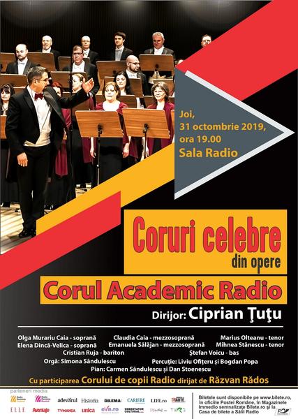 Coruri celebre din opere, Foto: Afis spectacol