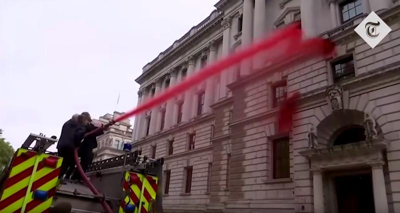 Protest ecologist la Londra, Foto: Captura YouTube