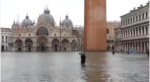 Inundatie Venetia, Foto: Captura video