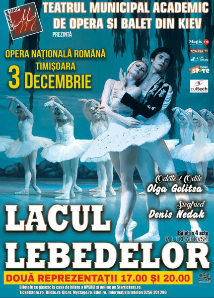 Lacul lebedelor, la Timisoara, Foto: Afis spectacol
