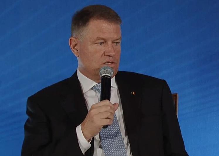 Klaus Iohannis la BCU, Foto: Captura Facebook