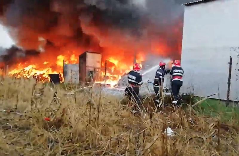 Incendiu Valcea, Foto: Captura YouTube
