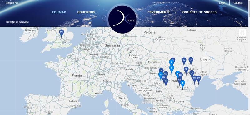 Harta proiectelor în educație, Foto: Hotnews
