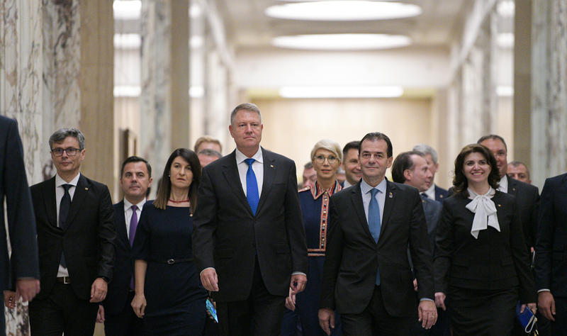 Klaus Iohannis si Cabinetul Orban la Palatul Victoria, Foto: gov.ro