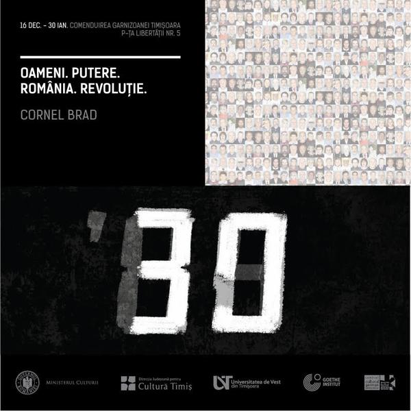 Cornel Brad: Oameni.Putere.Romania., Foto: Afis expozitie