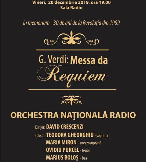 Recviemul lui Verdi la Sala Radio, Foto: Orchestrele si Corurile Radio Romania