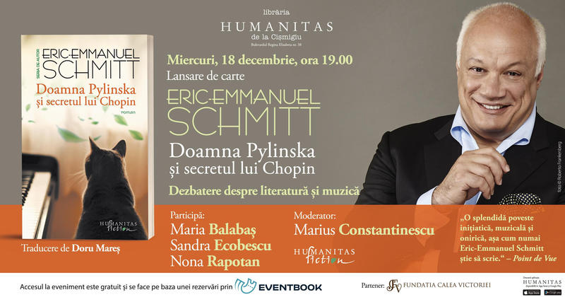 "Doamna Pylinska și secretul lui Chopin, de Eric–Emmanuel Schmitt, Foto: Humanitas