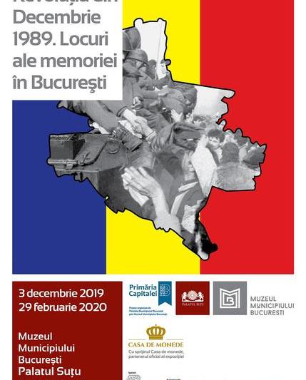 Revoluţia din Decembrie 1989. Locuri ale memoriei în București, Foto: Afis expozitie