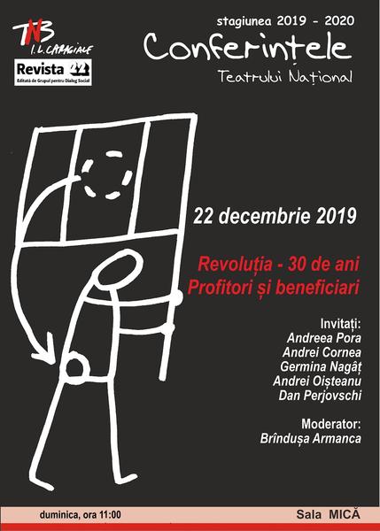 Revoluția - 30 de ani. Profitori și beneficiari, Foto: Afis