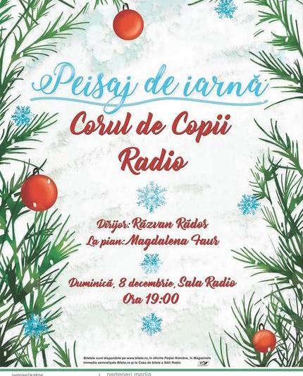 'Peisaj de iarnă' cu Corul de Copii Radio, Foto: Afis concert