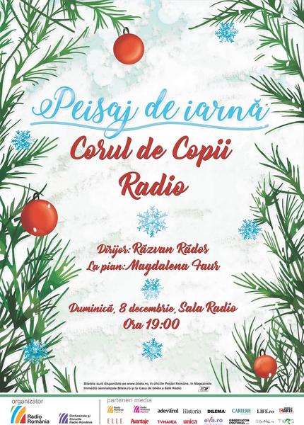 'Peisaj de iarnă' cu Corul de Copii Radio, Foto: Afis concert