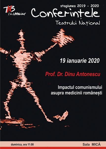 ​​Prof. Dr. Dinu Antonescu la Conferintele TNB, Foto: Afis