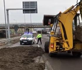 Balegar pe A4, Foto: Captura video Facebook