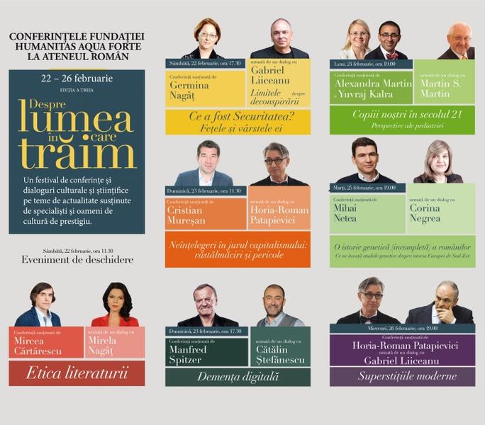 Conferintele Despre lume in care traim, Foto: Hotnews